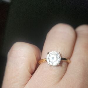 Modern Gents The One & Only Gold Size 7.5 Gently Used Gold Plated Over 925 Silve